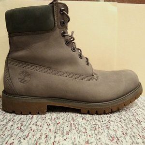 Men’s Timberland Premium Primaloft Boots 11M Grey/Green Nubuck